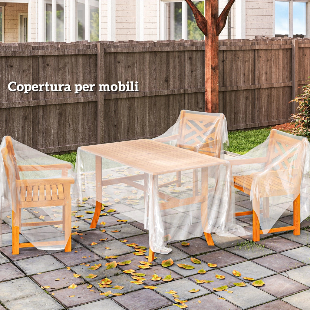 Copertura per Serra 6x10 m di Ricambio, Telo per Serre a Tunnel in PP Anti UV e Impermeabile, Trasparente