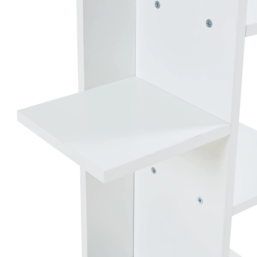 Libreria a 9 ripiani 122 x 40 x 20 cm bianca 03_0008995