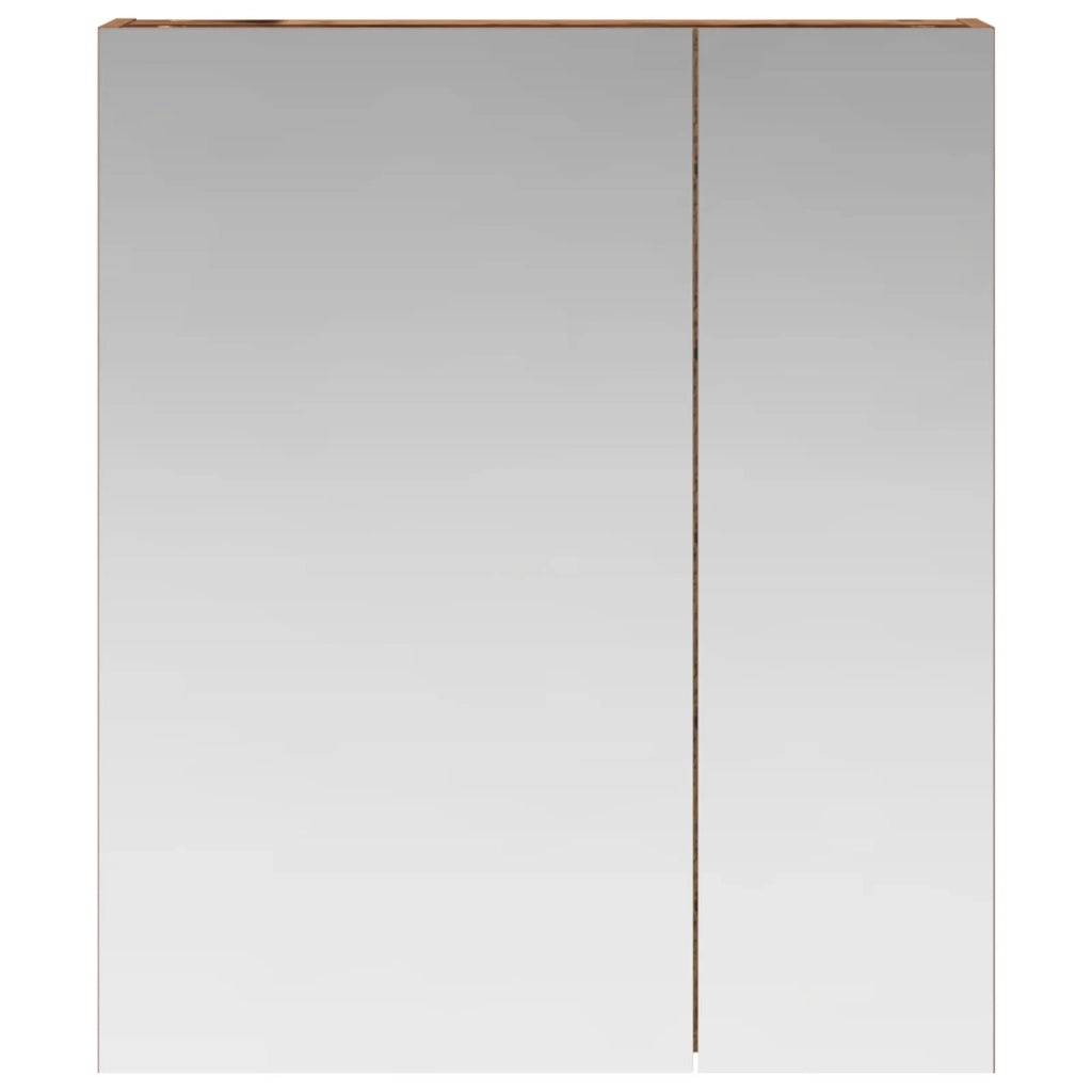 Mobiletto per specchio da bagno Legno vecchio 60 x 14,5 x 70 cm