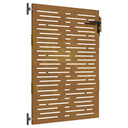 Cancello da giardino-Porta da giardino 85x125 cm Acciaio Corten Design Quadrato
