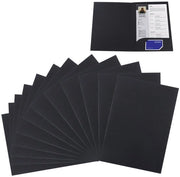 Set di 12 cartelle di cartone, formato A4, cartella presentazione con tasche, cartella di archiviazione, set di cartelle per applicazioni, set di cartelle di cartone per ufficio, scuola, azienda e casa.