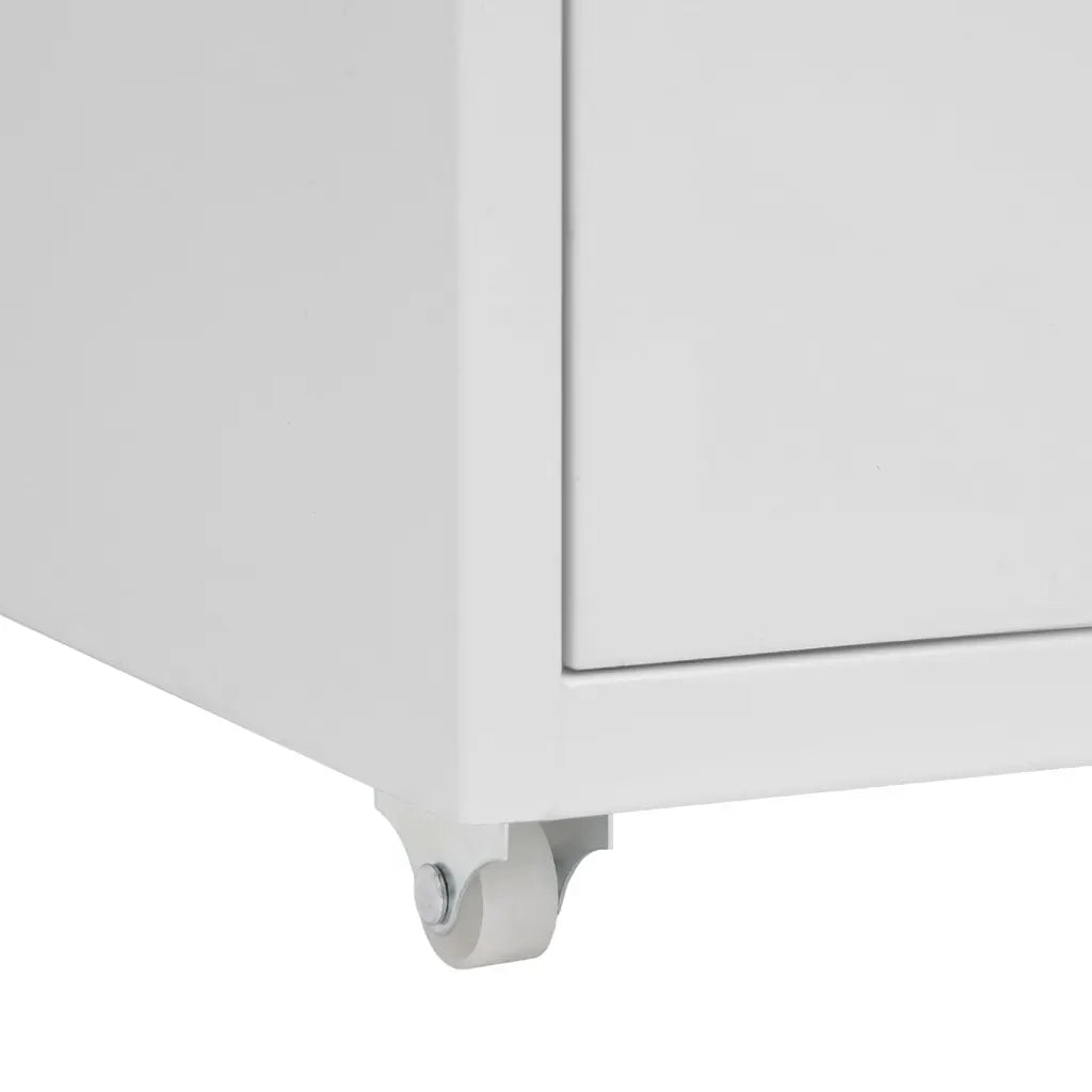 Schedario Mobile Grigio 28x41x69 cm in Metallo CFW2597849
