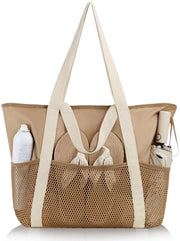 Borsa da Spiaggia Acquatica - Grande Borsa per Spese - Con Molti Comparti - Maniglie Ergonomiche - Resistente ai Morsi - Ideale per Spiaggia e Sport