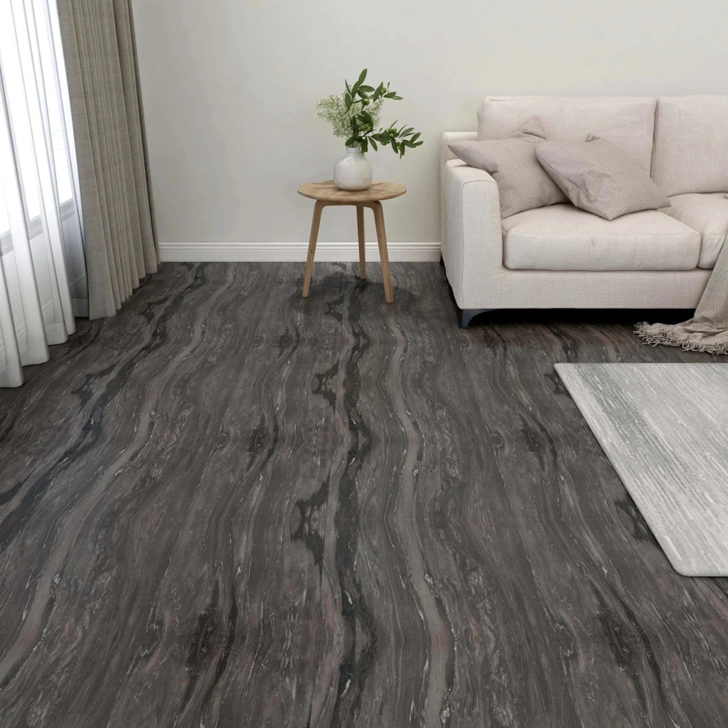 Tavole per Pavimenti 55 pcs Grigio scuro 5,11 m² PVC