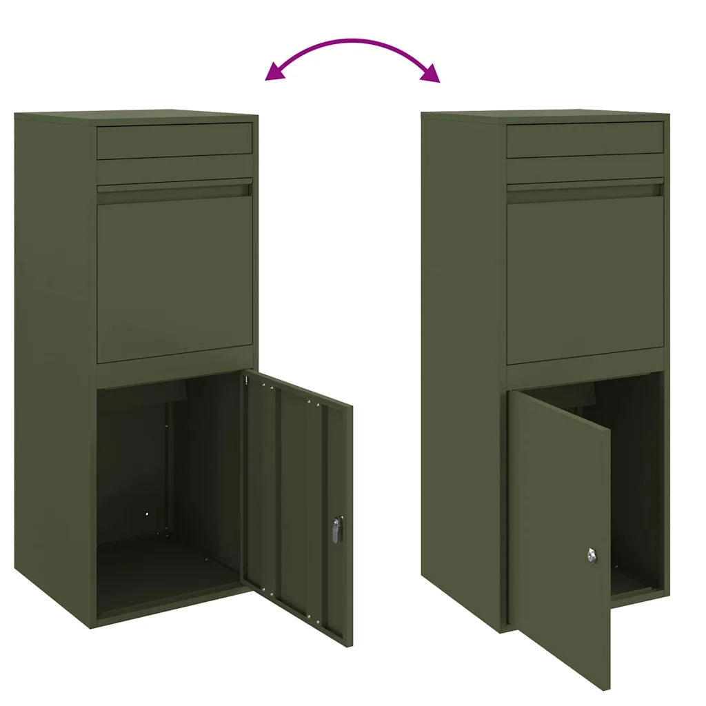 Cassetta per pacchi Oliver verde 41 x 38 x 103 cm Acciaio CFW8669132
