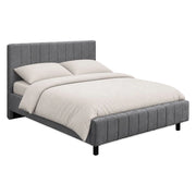 Letto Matrimoniale Exmouth, Letto Matrimoniale Dimensione Materasso 160x200 cm, Grigio