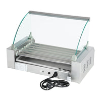 Macchina professionale per hot dog in acciaio inox 12 salsicce 1.400 watt 3614090
