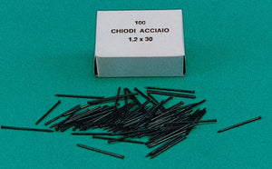 chiodini gruppini acciaio 7x25 mm scatola 100 pz cod:ferx.57196