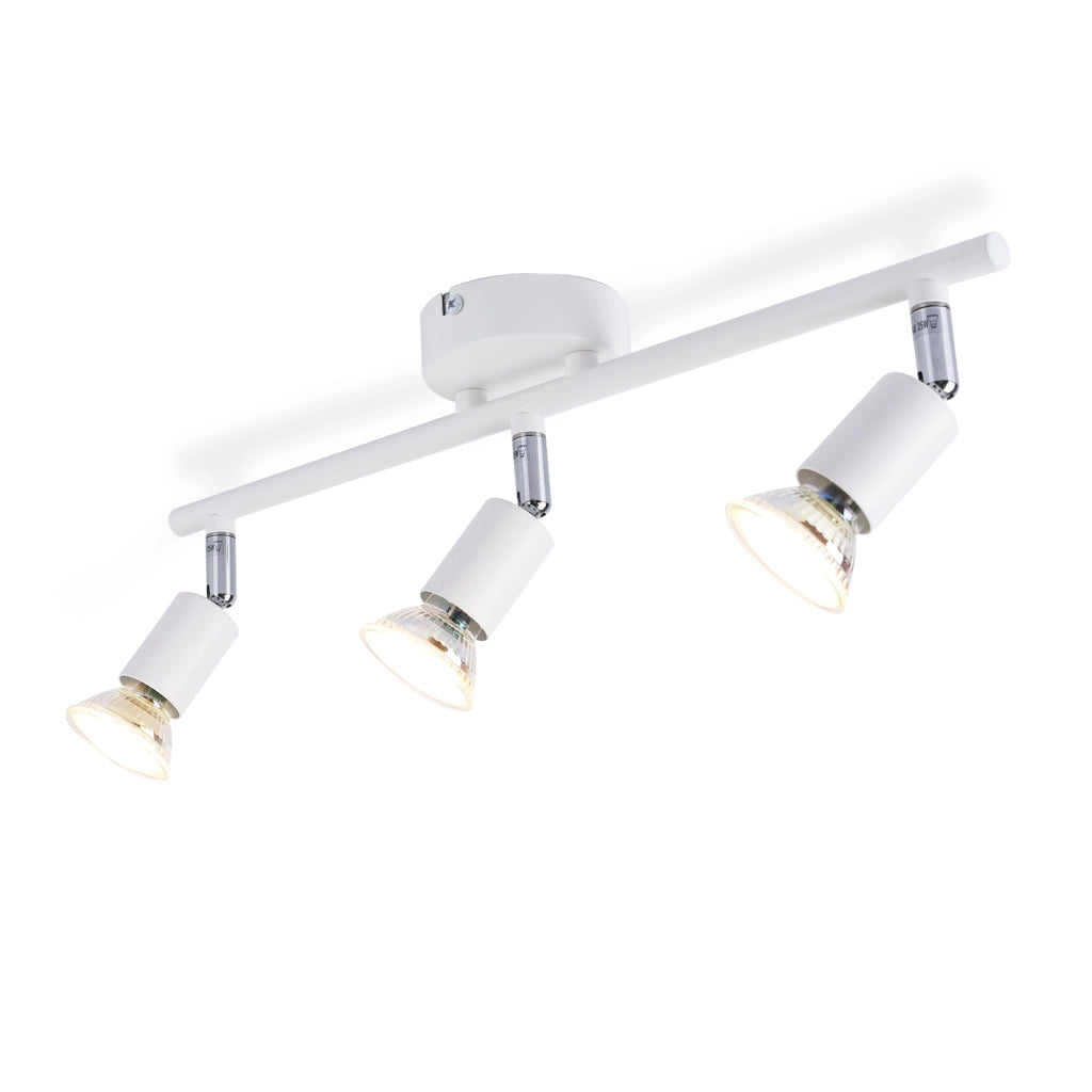 ZMH Lampada da soffitto faretto orientabile 330° bianco moderno GU10 per camera letto soggiorno interno