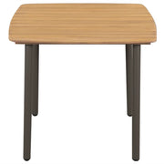Tavolo da Giardino | Tavolino da esterno 80x80x72cm in Massello di Acacia e Acciaio