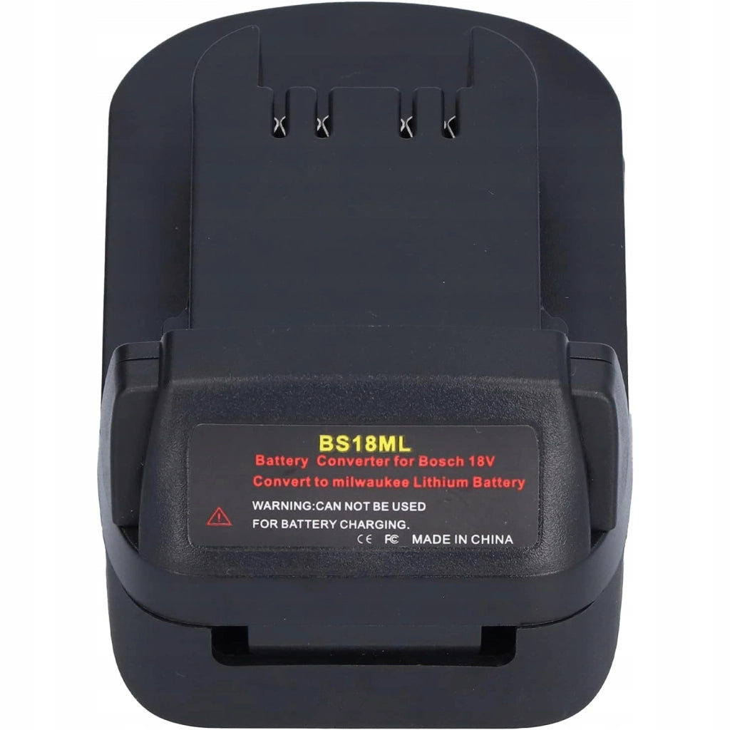 Adattatore Batteria 18V Bosch a Milwaukee BS18ML – Compatibile con Utensili Milwaukee 18V | Uscita USB 5V 2.1A