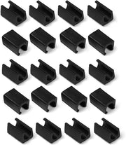 Fili di protezione per pavimento 20 pezzi - Antiscivolo - Forma conica - Duraturo - Diametro 12 mm - Nero - Protezioni per mobili