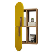 Nesat, Mensola 4 Ripiani, 35x22x60h cm Marrone Noce
