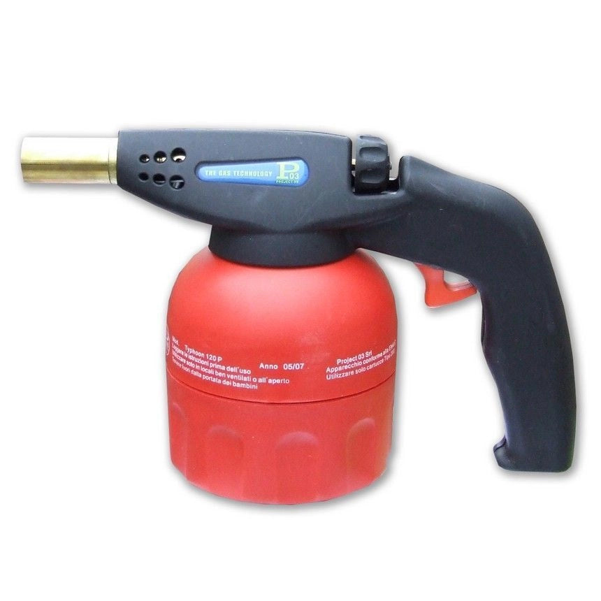 Project03 1838 Typhoon120P Saldatore a Gas Accensione Piezo 1.76 kW Consumo 133 gr-h