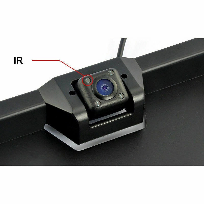 Portatarga Con Telecamera Retromarcia AUTO Retrocamera 4 LED 170 ° Visione Notte - ZENCOCCO