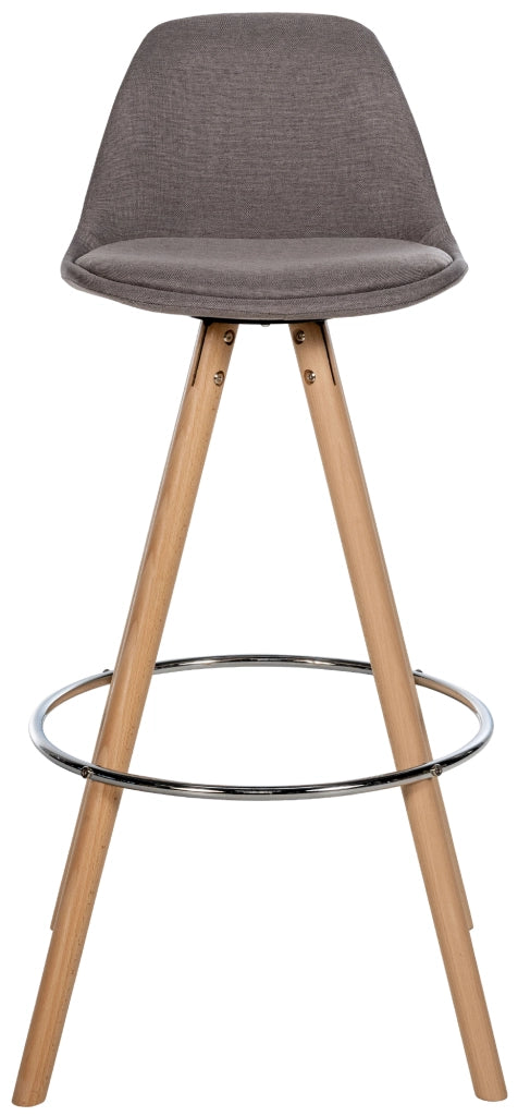 Barhocker Corbin Stoff Rund natura