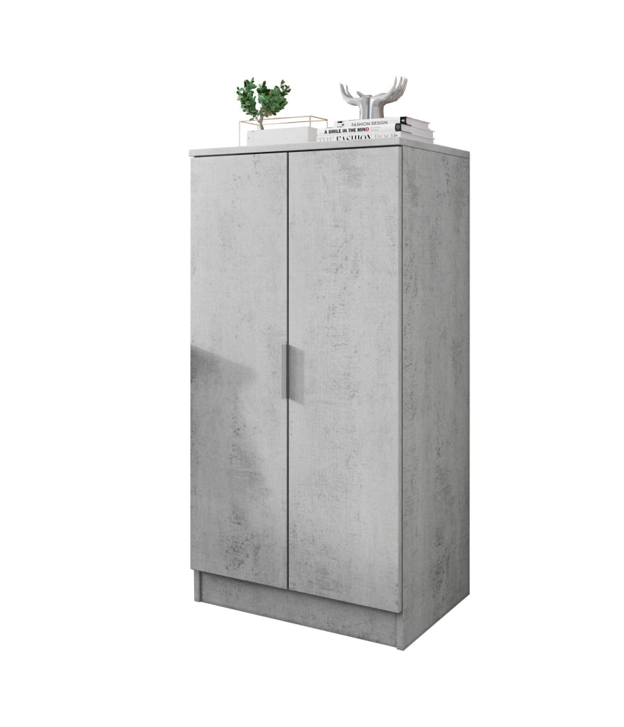 Mobile Portascarpe Vidracco, Scarpiera 6 Ripiani, 55x40x108h cm Bianco