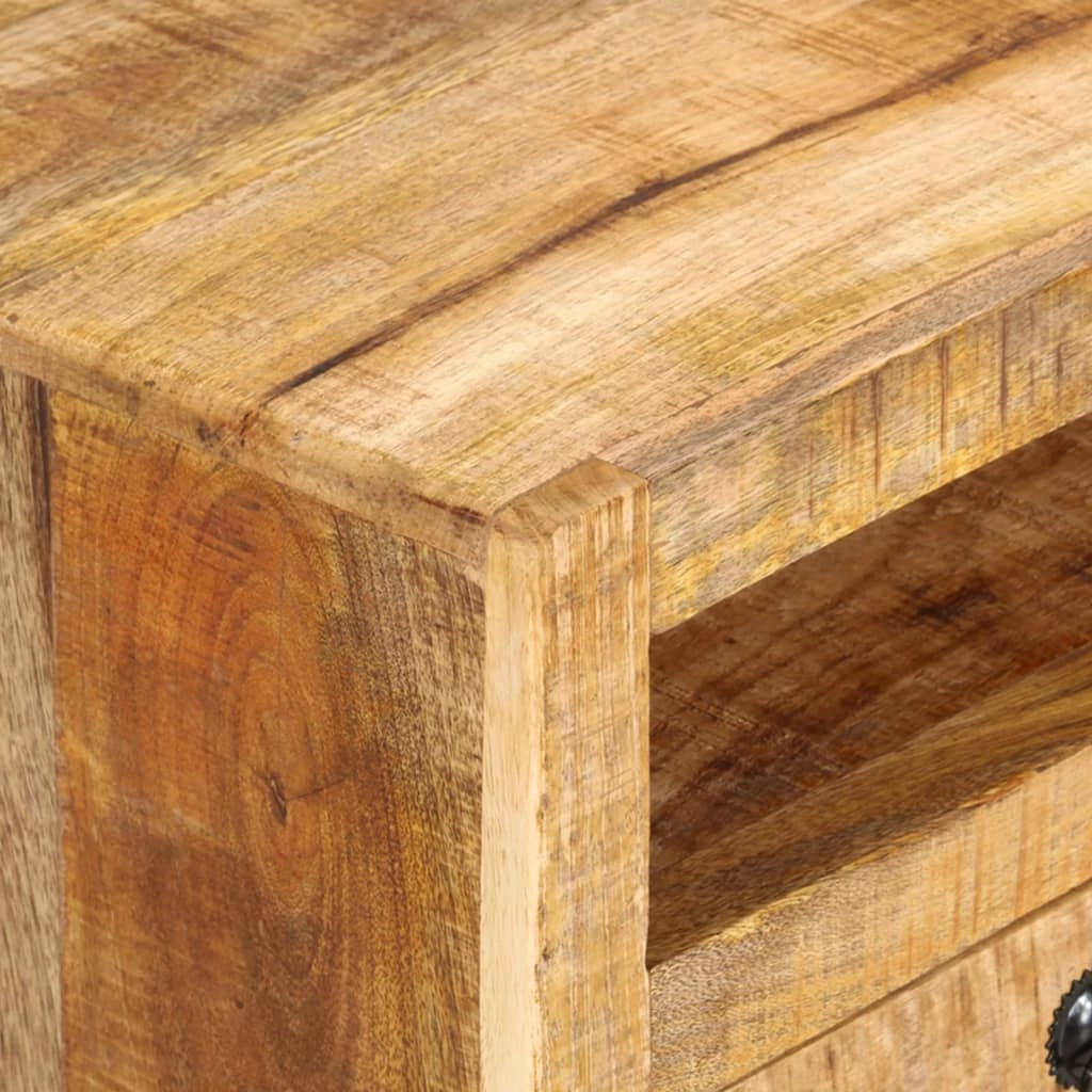 Mobile TV multimediale scaffale TV mobile TV sala da pranzo soggiorno camera da letto 110 x 30 x 40 cm legno massello di mango marrone 02_0025728