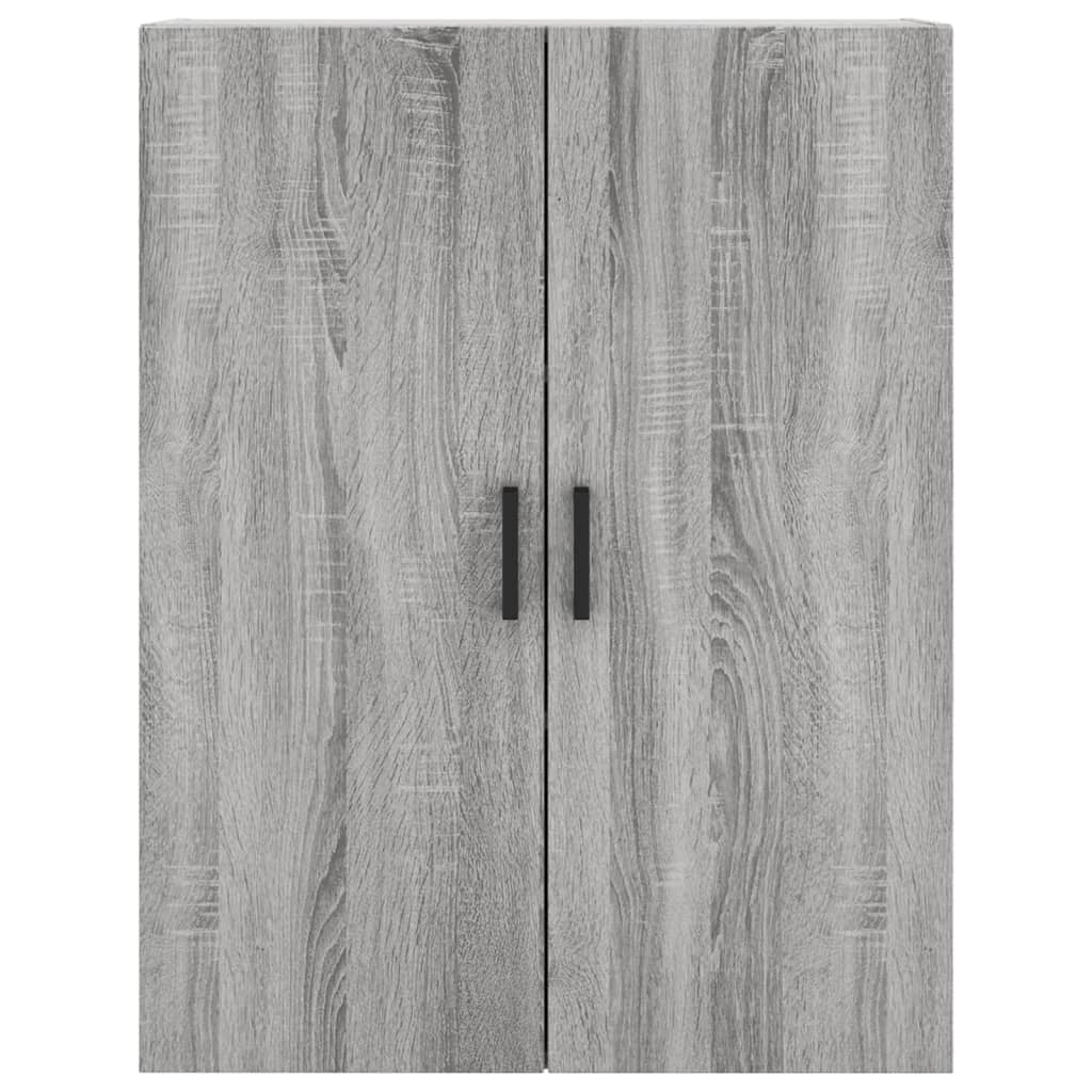 Buffet credenza cassettiera armadio mobile contenitore organizer cucina soggiorno salotto rovere Sonoma alto 69,5 x 34 x 180 cm legno ingegnerizzato grigio 02_0035461