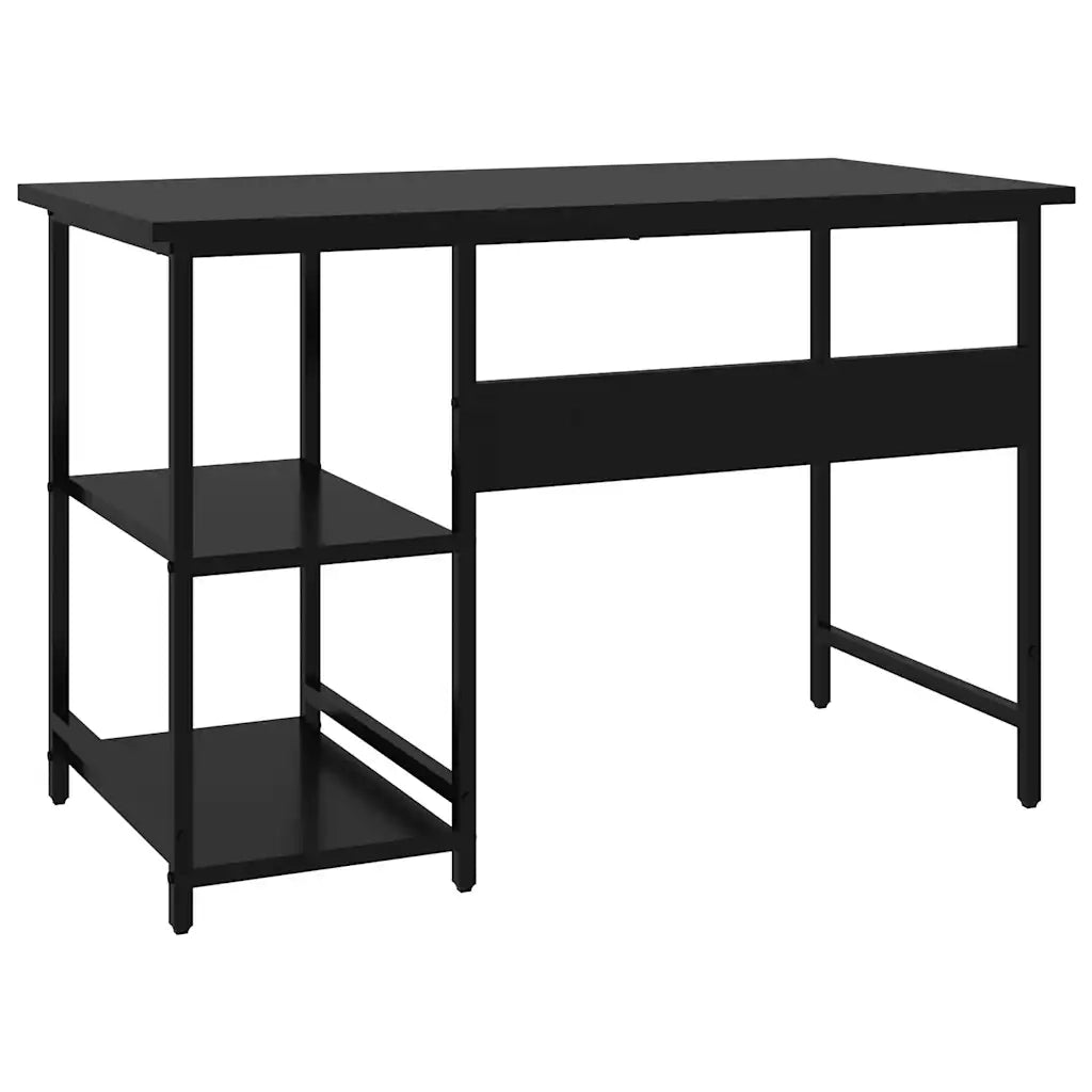 Scrivania per Computer Nera 105x50x72 cm in MDF e Metallo 20550