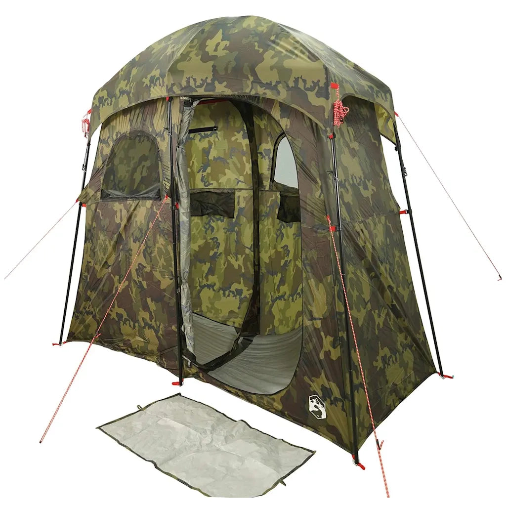 Tenda da Doccia per 2 Persone Mimetica Impermeabile 4009538