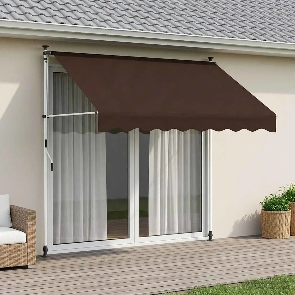 Tenda retrattile manuale Marrone 150 cm 42037045
