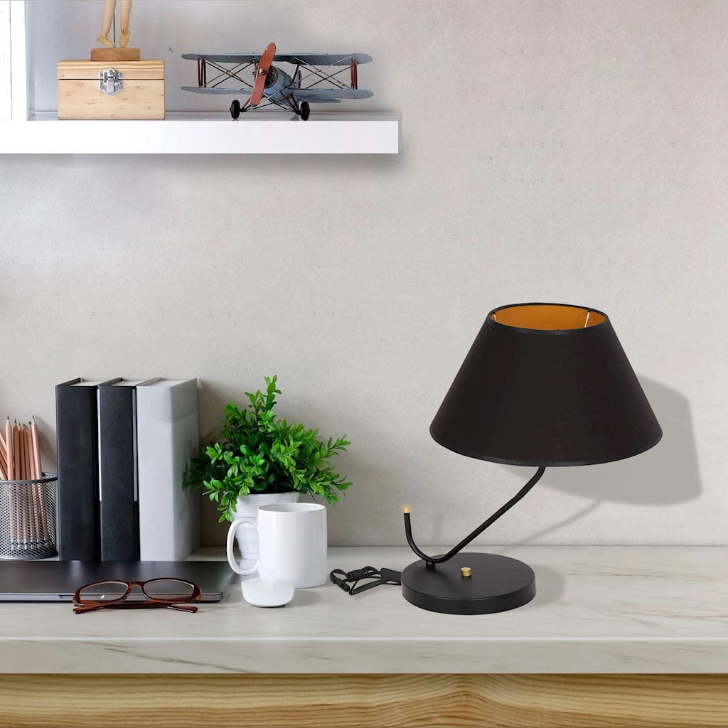 Lampada da tavolo Milagro Victoria MLP4914 oro/nero E27