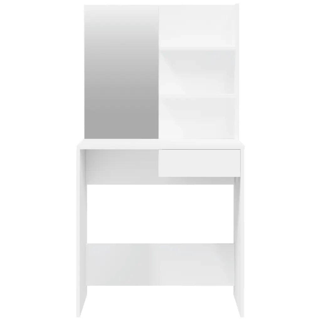 Toeletta con Specchio Bianco 74,5x40x141 cm 802804