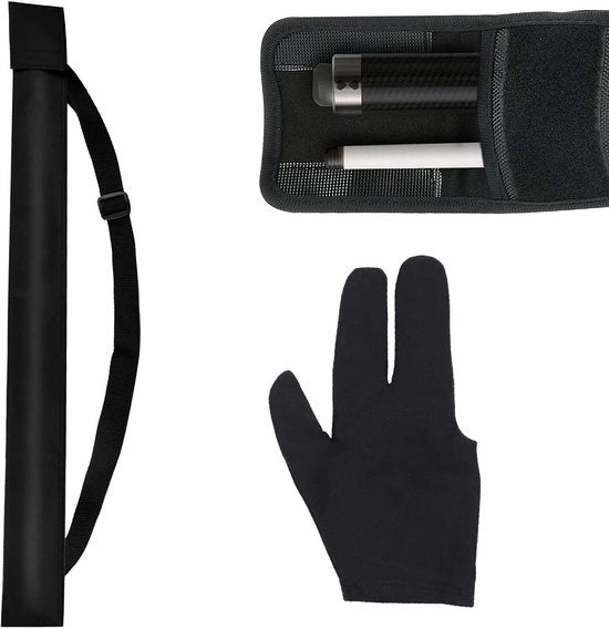 Accessori per biliardo - Tas per biliardo 80 cm - Accessori per biliardo/tas - Accessori per biliardo - Tas per biliardo - Manica per biliardo nera - Materiale in canapa di alta qualità - Tas per accessori biliardo