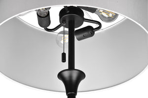 Piantana da Interno Attacco E27 in Metallo Nero Opaco