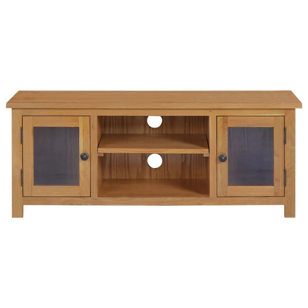 Mobile TV 110x35x44 cm in Legno Massello di Rovere 327435