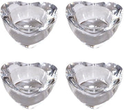 Set di Sostegni per Candelabri da 4 - Vetro trasparente - Diversi modelli - Adatto per candelabri da 4 cm - Decorazione elegante - Crea un'atmosfera accogliente - Sostegni per candele