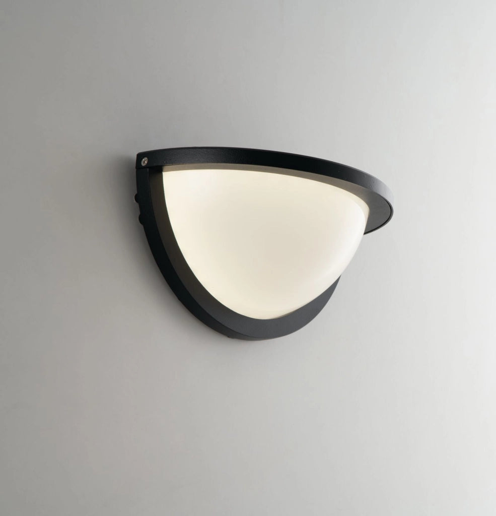 APPLIQUE BIEMISSIONE LED DETROIT NERA 10W 700LM 3000K / 4000K IP54 24X12X12,6CM
