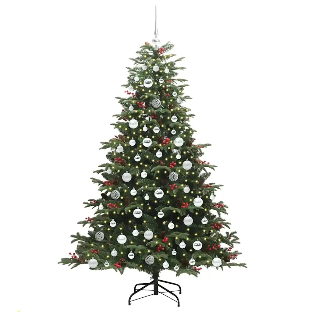 Albero di Natale artificiale con 300 LED Verde 180 cm 3395555