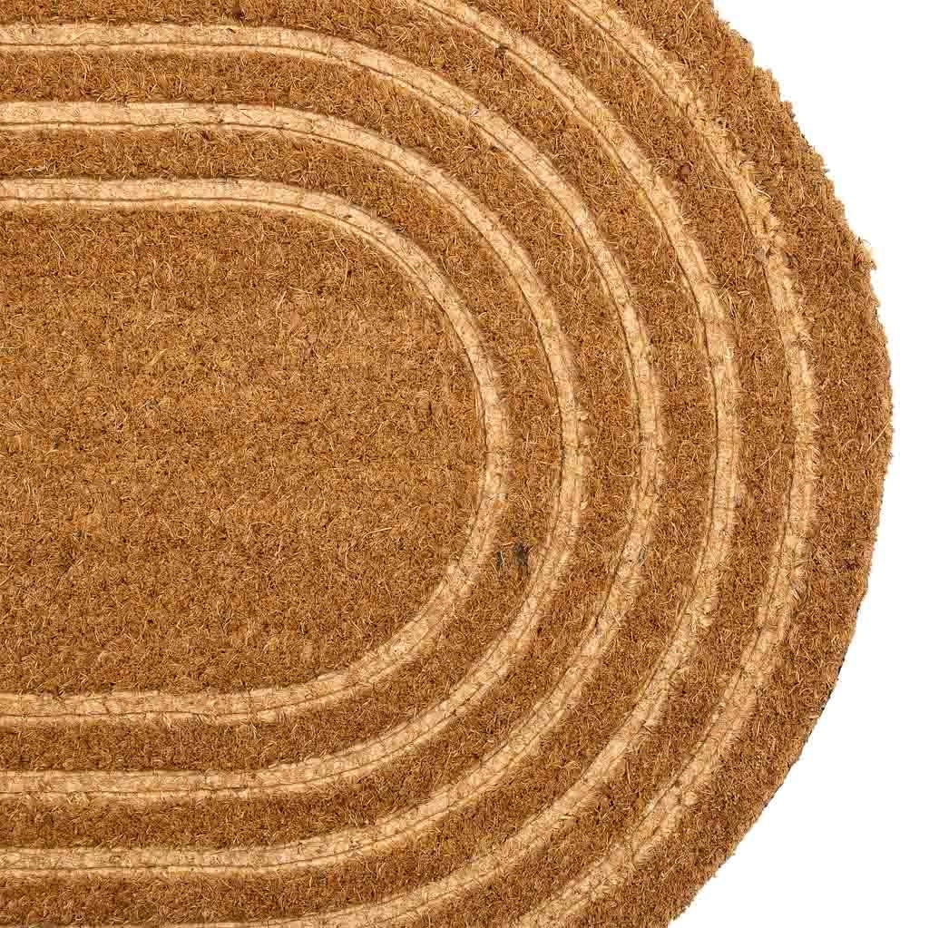 Zerbino in fibra pressata marrone 75x45