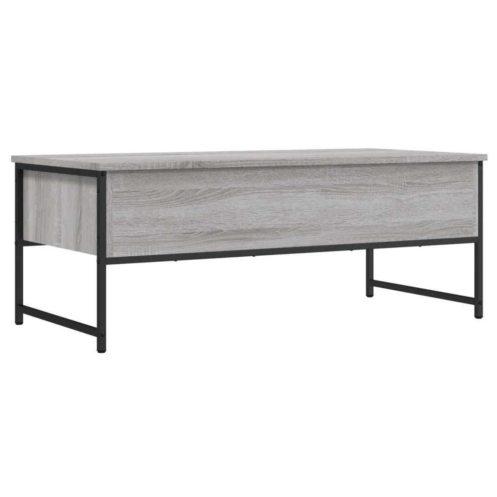 Tavolino Salotto-Tavolino da soggiorno-Tavolo Grigio Sonoma 101x49x39,5 cm Legno Multistrato