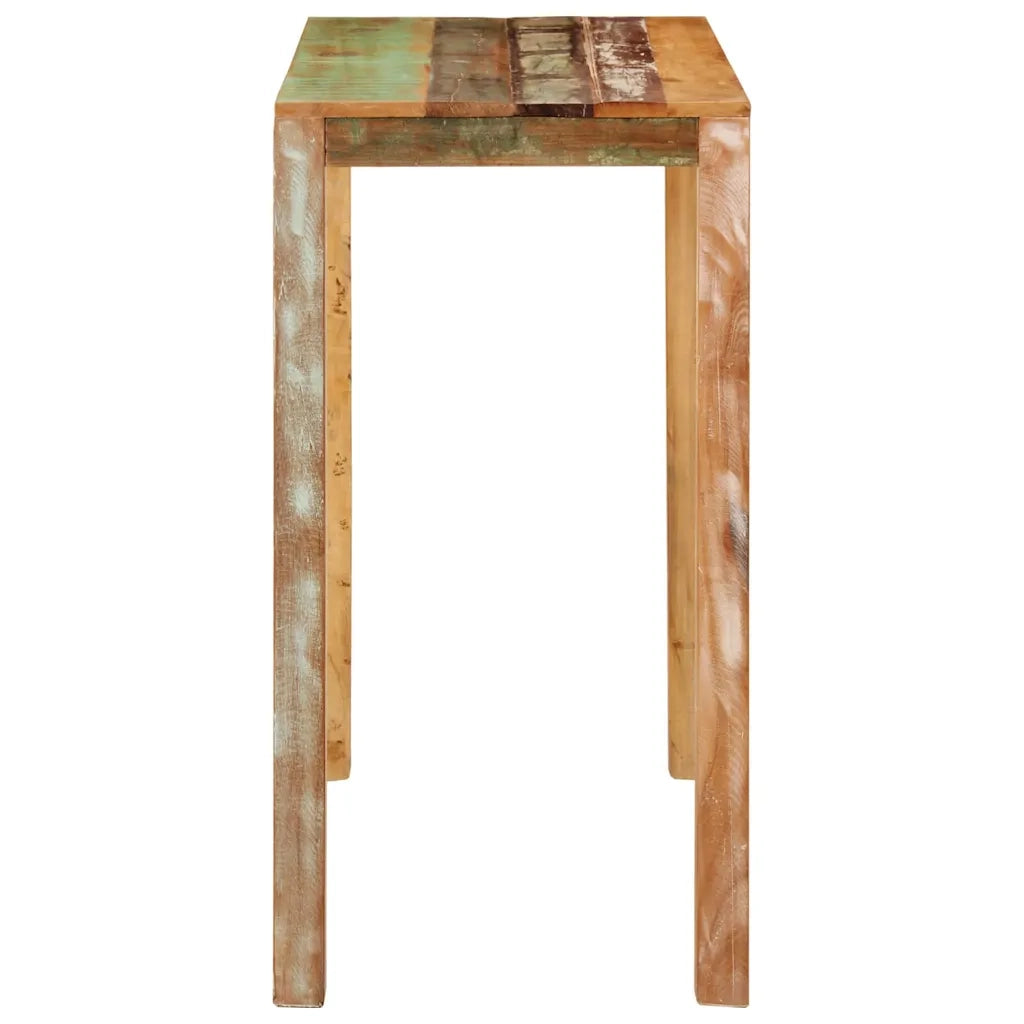 Tavolo da Bar 112x55x108 cm in Legno Massello di Recupero cod mxl 23664