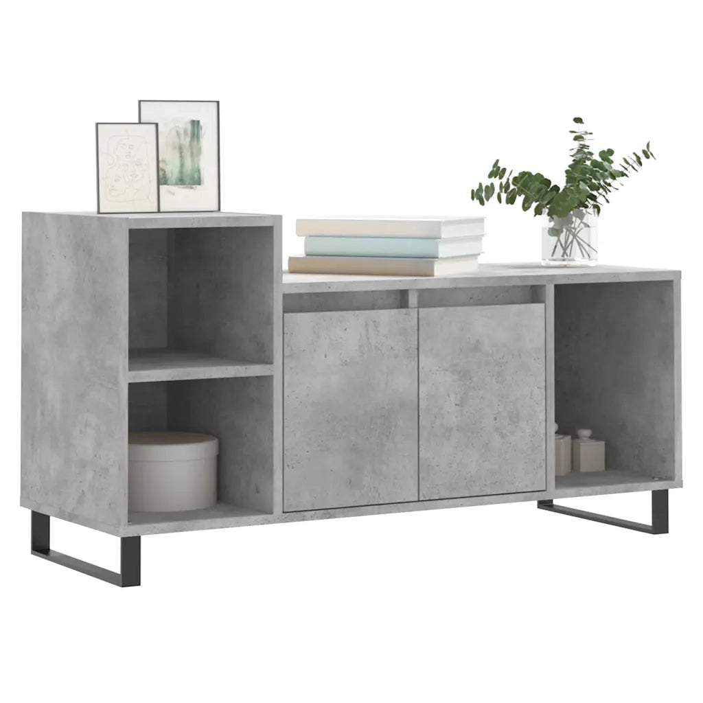Mobile per TV-Credenza TV-Console TV Grigio Cemento 100x35x55 cm Legno Multistrato 287153