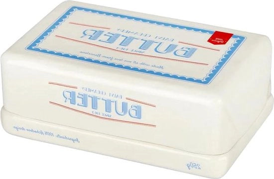 Botola per Burro con Coperchio in Ceramica Bianco Retro 65x175x10 - Design Vintage