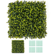 Set di 12 pannelli di siepe artificiale per pareti da giardino, Pannelli decorativi da 50 x 50 cm Verde-Decorazioni da giardino