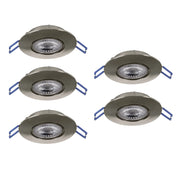 Faretto Incasso Moderno Gedrez Plastiche Grige Trasparente Led 4,9W 2600Lm Ip20
