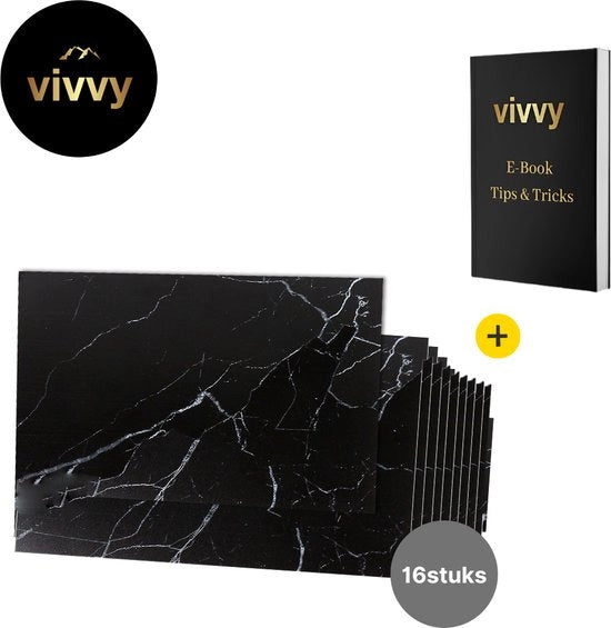 Tegli adesivi impermeabili - Placchette adesive 2 in 1 - Pannelli di parete 3D autoadesivi - Garanzia di soddisfazione 100% - 29*34,3 Cm - 10 pezzi