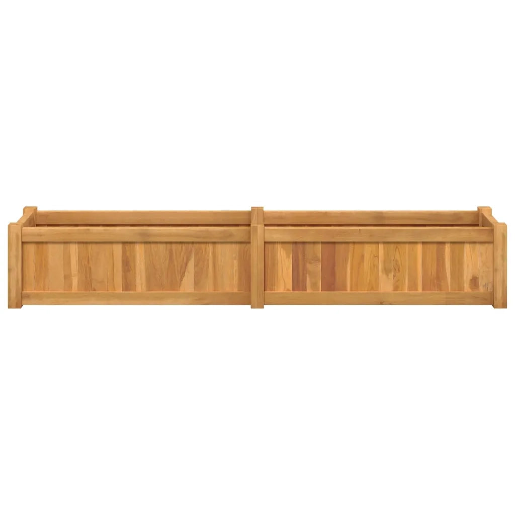 Letto Giardino Rialzato 150x30x25 cm Legno Massello di Teak 362659