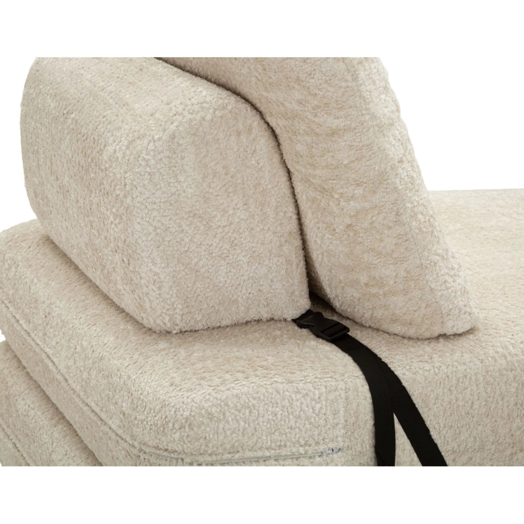 Poltrona Letto VKH1114, Bianco, Spugna, 80x100x80 cm