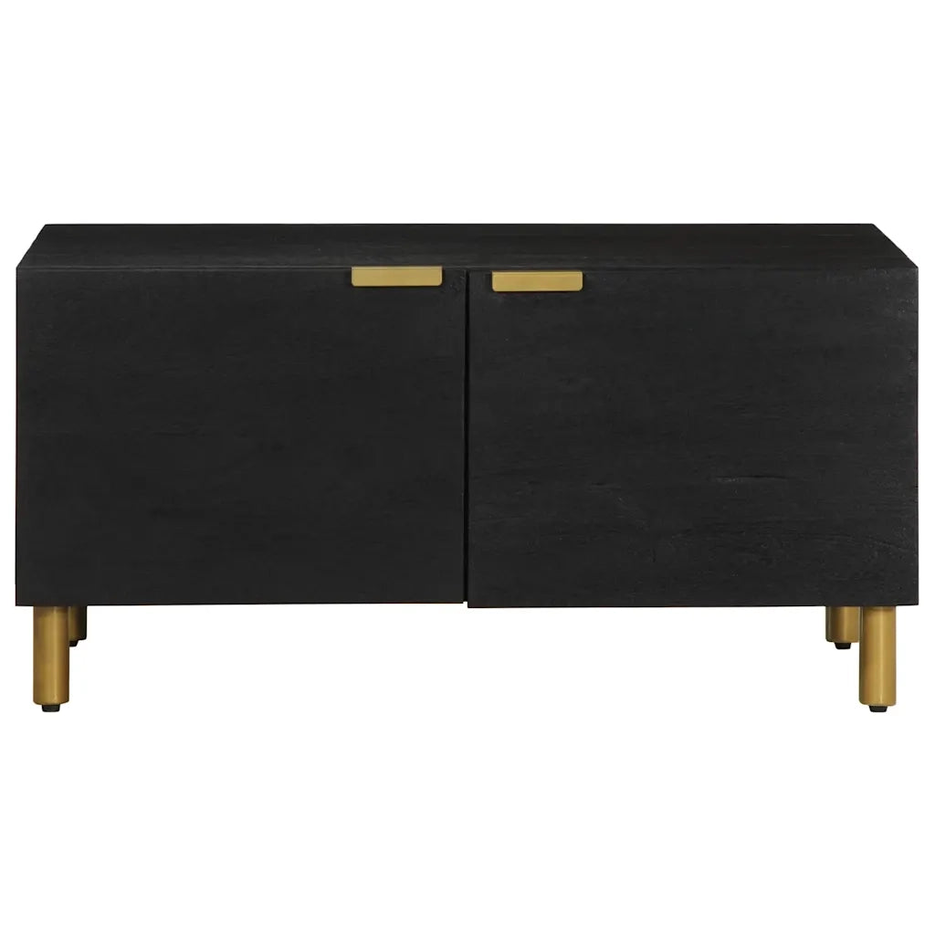 Tavolino da Salotto-Tavolino da soggiorno-Tavolo Nero 80x50x40 cm in Legno Multistrato 262713