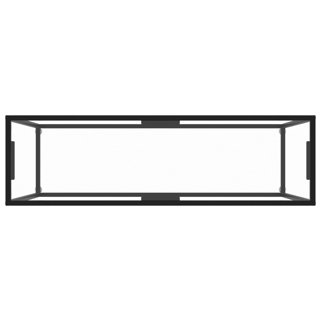 Tavolo Consolle Trasparente 120x35x75 cm in Vetro Temperato cod mxl 20323