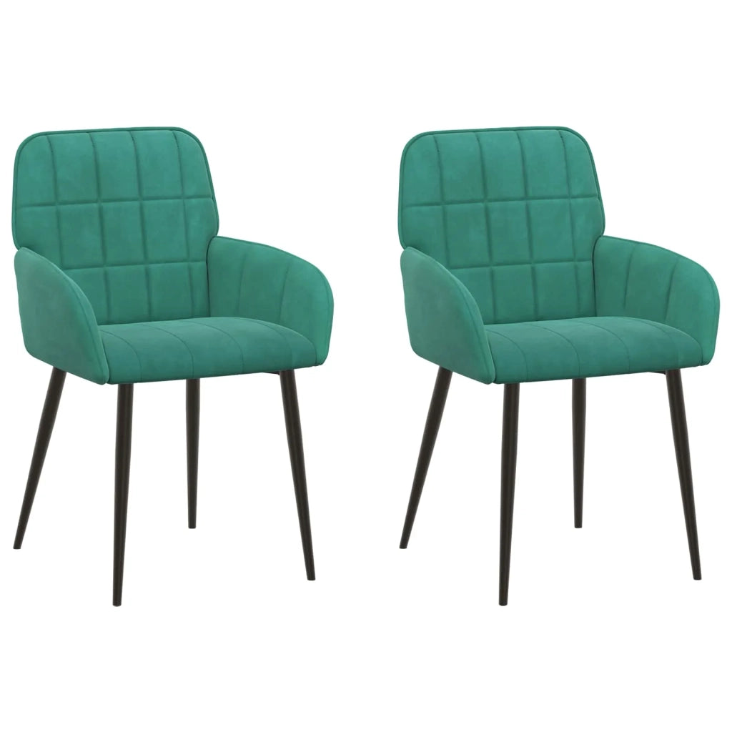 Sedie da pranzo 2 pcs Velluto (V) Turchese 56,5 x 50 x 86 cm 42034279