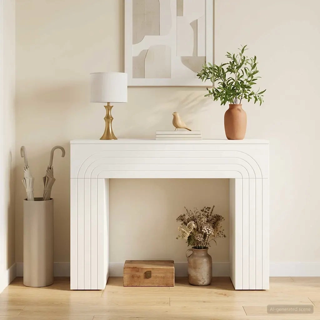 Tavolino da salotto Bianco 102 x 35 x 75 cm 899927