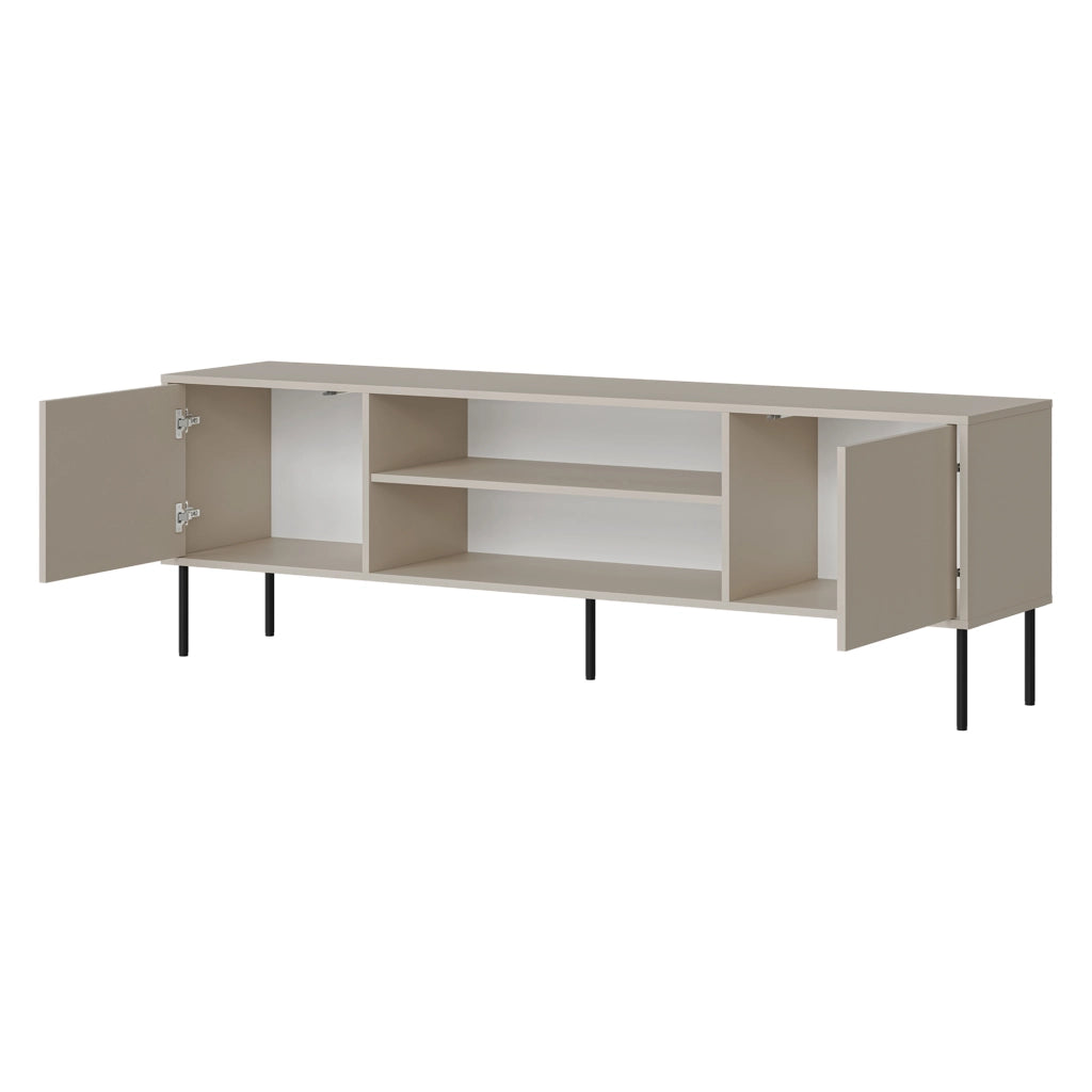 Rainerio, Mobile Porta tv un Ripiano, 4180x40x60h cm Beige