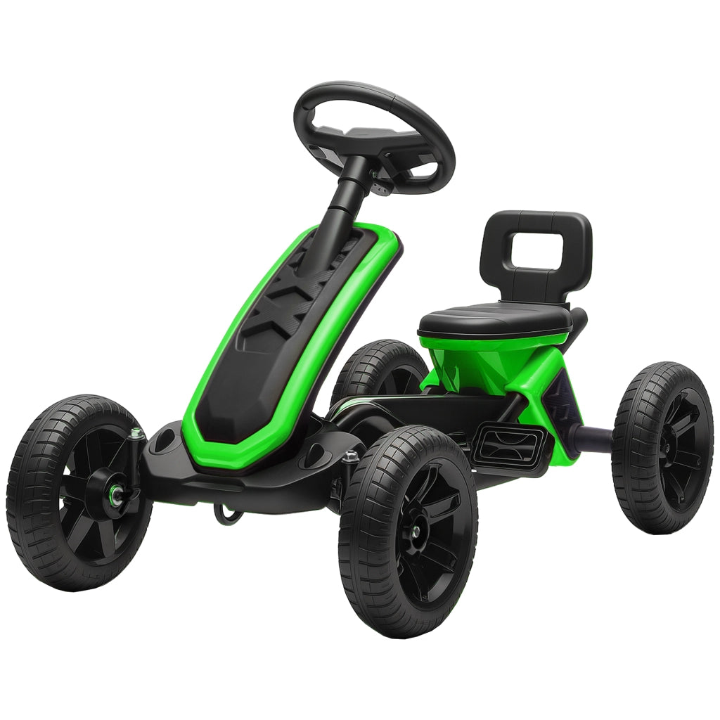 Pedal Car con Ruote Antiscivolo in EVA ¨C zephmum ¨C Verde per Bambini 2-5 Anni